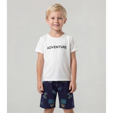 Imagem de Conjunto Infantil Camiseta Com Bermuda Select Azul, 10, Azul