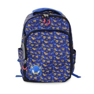 Imagem de Mochila Escolar Infantil Luxcel Sonic Azul - 7014-Masculino