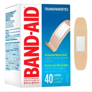 Imagem de Curativo Band Aid Johnson Transparente com 40 Unidades - Johnson e Joh