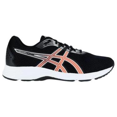 Imagem de Tênis Asics Raiden 4 Masculino, Preto, Laranja, 41