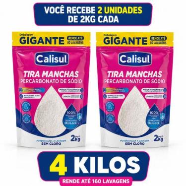 Imagem de PERCARBONATO de sódio Tira Manchas de Roupas Branca 100% Puro 2kg Giga