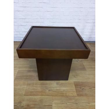 Imagem de Mesa Lateral Ibiza de Madeira - Via Decor