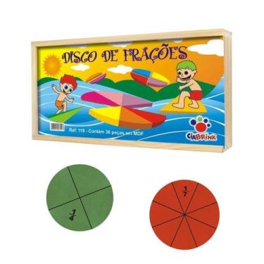 Imagem de Disco de Frações 36 peças Ref.:119 Ciabrink Disco de Fracoes 36 pecas 