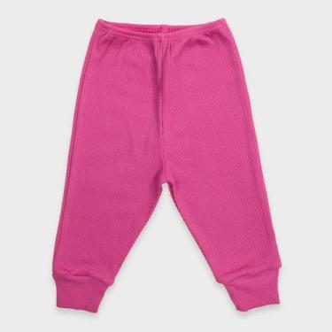 Imagem de Calça Infantil em Malha Canelada - Baby Duck, 1, Pink