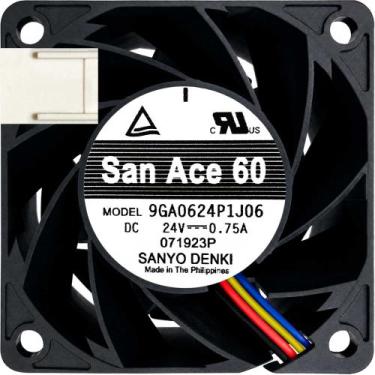 Imagem de Cooler 9GA0624P1J06 24V 0.75A 18W 4 Fios 4P 606038 B3 - San Ace