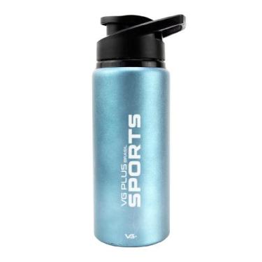 Imagem de Garrafinha Squeeze Alumínio Brilhante com Trava 600ml Academia Vg+ - V