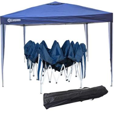 Imagem de Gazebo Tenda Praia Erbmaquinas 3x3m Dobrável 2,5m Proteção Uv