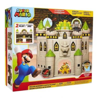 Imagem de Playset Super Mario Bowser Castle 3017 com Armadilhas Ocultas e Sons do Jogo Vermelho Candide 43,5CM
