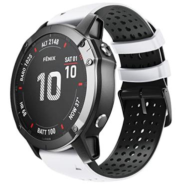 Imagem de Hoopyeecase Compatível com Fenix 6 pulseira de relógio ,22mm Largura Suave Silicone pulseira de relógio por Garmin Fenix 6/Fenix 5/Fenix 5 Plus/Fenix 6 Pro/Forerunner 935/Forerunner 945 smart watch