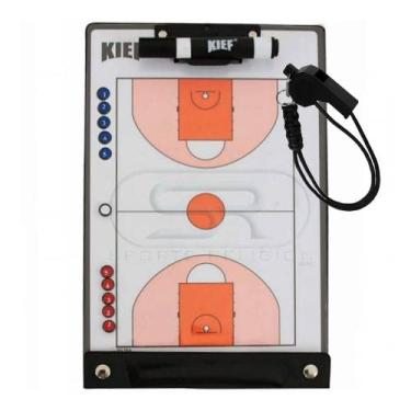 Imagem de Prancheta Tática Magnética Basquete Kief C/Apito E Cordão