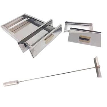 Imagem de Gaveta De Cinza Inox + Rodo Cinzas - Churrasqueira Alvenaria