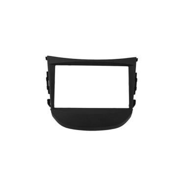 Imagem de Moldura Dvd 2 Din Hb20 Preta Acabamento Multimidia Painel