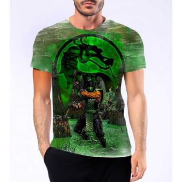 Imagem de Camiseta Camisa Reptile Mortal Kombat Sauriano Jogo Hd 3 - Estilo Krak