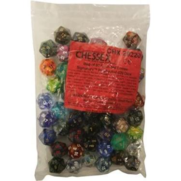 Imagem de Chessex CHX29220 D20 Signature Dice44; Bolsa com 50