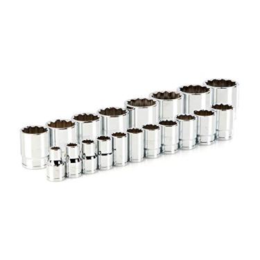 Imagem de TEKTON Conjunto de soquetes de 12 pontas, 19 peças (3/8-1-1/2") | SHD92011