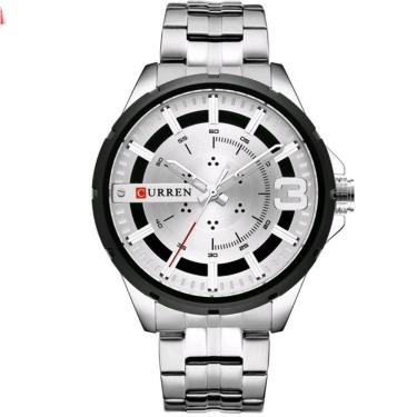 Imagem de Relógio Masculino de Luxo Quartzo Aço Inoxidável Curren 8333