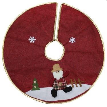 Imagem de Saia Para Árvore de Natal Temática Papai Noel 60cm
