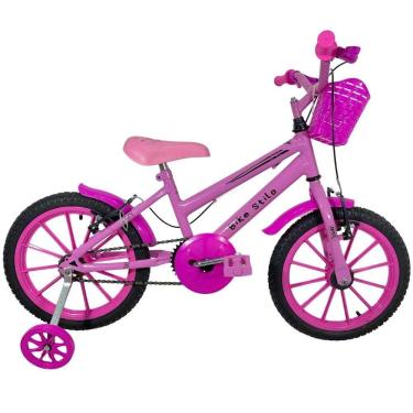 Imagem de Bicicleta Infantil Passeio Aro 16 Feminina Rosa Bebê