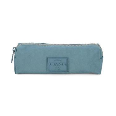 Imagem de Estojo Escolar Up4You Tecido Crinkle Tactel Azul