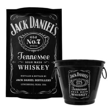 Imagem de Kit Bandeja (P) + Balde 2 L Jack Daniels Whisky - Decore Fácil Shop