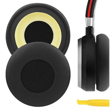 Imagem de Geekria Almofadas auriculares de substituição QuickFit para fones de ouvido Jabra Evolve 65MS/65UC/40/40UC/40MS/30IIUC/20SEUC, peças de reparo (preto)