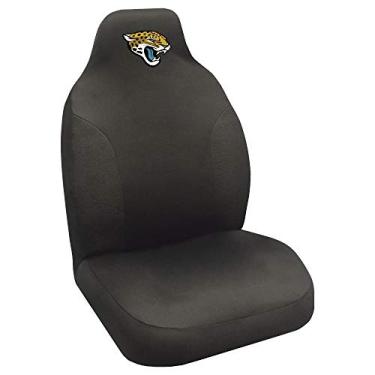 Imagem de NFL Jacksonville Jaguars Capa de assento bordada, preta, 50,8 cm x 121,9 cm