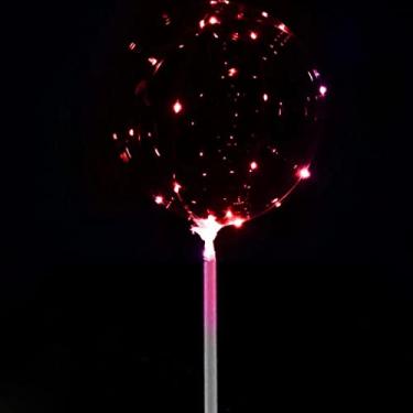 Imagem de Balão Bubble LED Cores (Transparente + LED Pink)