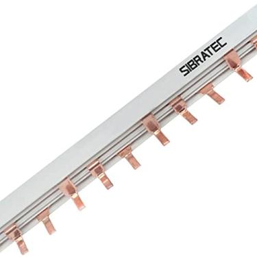 Imagem de Barramento Pente Tripolar 63A 1 metro 18 Disjuntores Trifásicos de 54 Pinos Sibratec