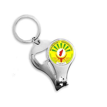 Imagem de Madagascar Emblema Nacional Africano Alicate Anel Chaveiro Abridor de Garrafas Cortador