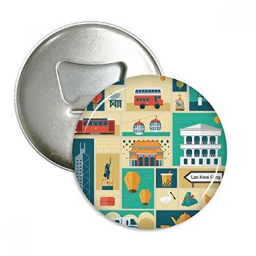 Imagem de Abridor de garrafas Cultura Local Hong Kong Emblema Multifuncional