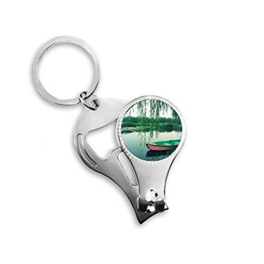 Imagem de Willow Leaf Boat Lake Fotografia Alicate de unha chaveiro abridor de garrafa cortador