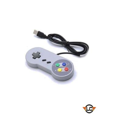 Pacote com 2 controles USB para Super Nintendo, Joypad para jogos retrô  Famicom SNES para Windows, PC, Mac, Linux, Android Raspberry Pi  (multicolorido) : : Games e Consoles