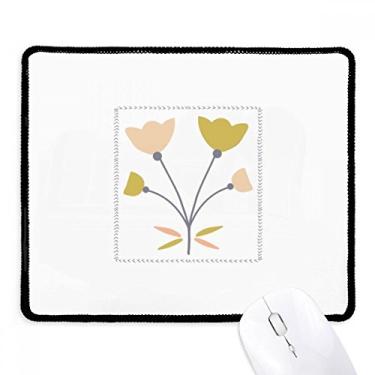 Imagem de Mousepad de arte abstrata de quatro rosas com bordas costuradas Tapete de borracha para jogos