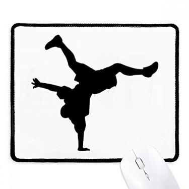 Imagem de Mousepad esportivo de dança quebrando mão borda costurada tapete de borracha para jogos