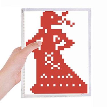 Imagem de Rússia Mosaico Feminino Cultura Country Caderno Diário Folhas Soltas Recarregável Diário Papelaria