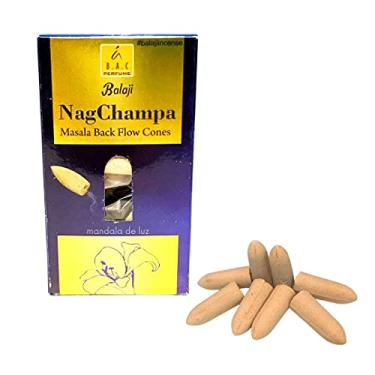 Imagem de 10 incensos Cone/Cascata Indiano - NagChampa Masala Balaji Incense