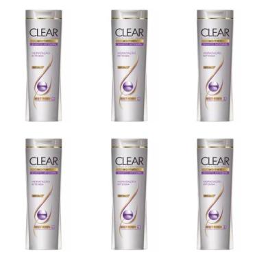 Imagem de Kit C/06 Clear Anticaspa Hidratação Intensa Shampoo 200ml