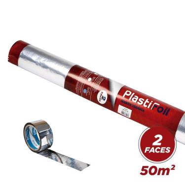 Imagem de Manta Termica Dupla Face 50M²  Rafia + Fita