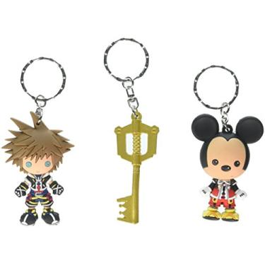 Imagem de SDCC 2017 Comic Con Exclusive Monogram Kingdom Hearts Conjunto de chaveiro de 3 peças