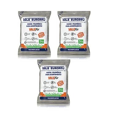 Imagem de Kit 3 Massa Polimérica (Embalagem De 5 Kg) Blocos e Tijolos