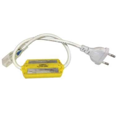 Imagem de Conector Cabo de Força Com Plug Tomada Bivolt Para Fita Led 4,8w - Losch