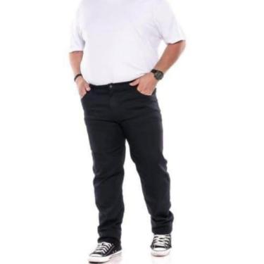 Imagem de Calça Jeans Masculina Preta Plus Size 50 ao 78 1456-Masculino