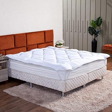 Imagem de Pillow Top Percal Para Cama Box Colchão Vários Tamanhos Casa Dona (Solteiro)