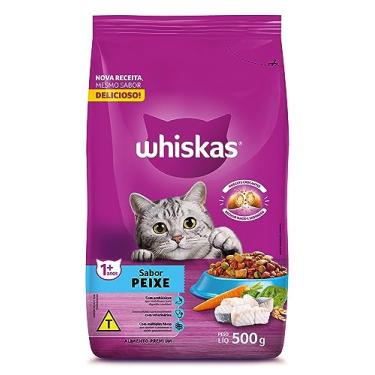 Imagem de whiskas Ração Para Gatos Whiskas Peixe Adultos 500G