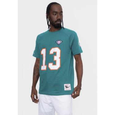 Imagem de Camiseta Mitchell & Ness Nfl Especial Miami Dolphins Dan Marino Verde