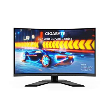 Imagem de Gigabyte Gigabyte G32Qc 32" 165Hz 1440P Monitor De Jogos Curvo, 2560 X 1440 VA 1500R Display, 1Ms (Mprt) Tempo De Resposta, 94% Dci-P3, Vesa Display Hdr400, Freesync Premium Pro Preto