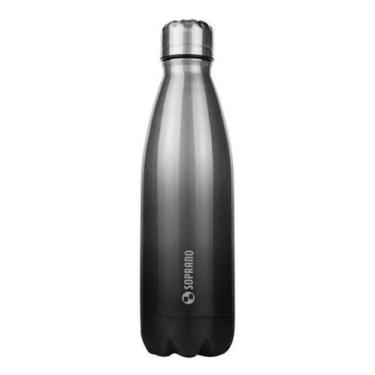 Imagem de Garrafa Squeeze Urbana Inox 600ml Fitness Academia Soprano