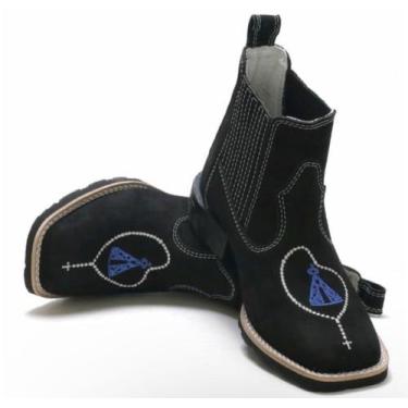 Imagem de Botina Bota  Nossa Senhora Azul-Baixo - Texass Boots