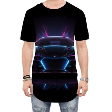 Imagem de Camiseta Longline Carro Neon Dark Silhuette Sportive 3 - Kasubeck Stor