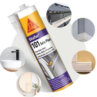 Imagem de Selante PU SikaFlex 101 Sela Plus Cinza 400g Sika